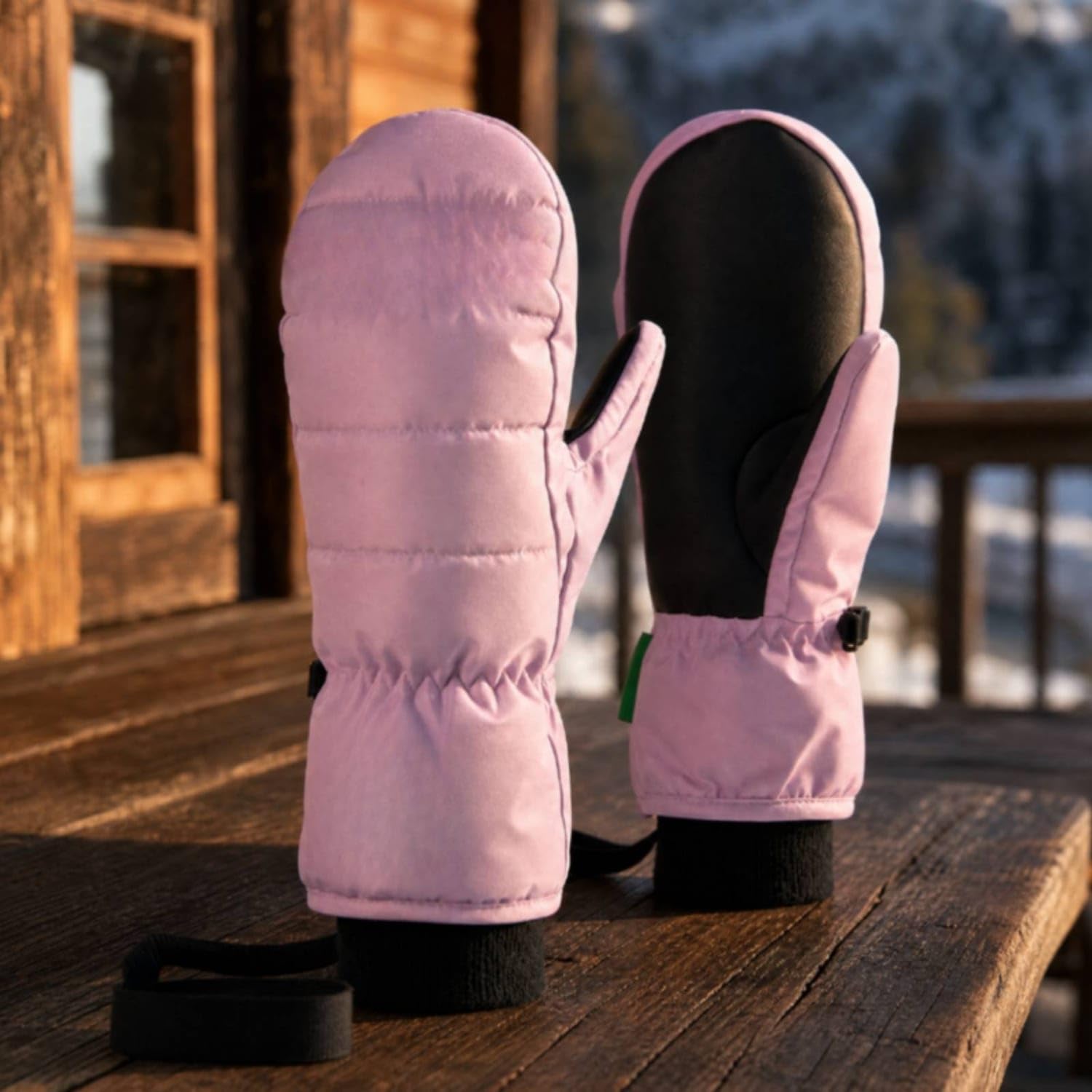 Waterproof Adult Ski Mitten Glove Windproof Ski Mitten with Fleece