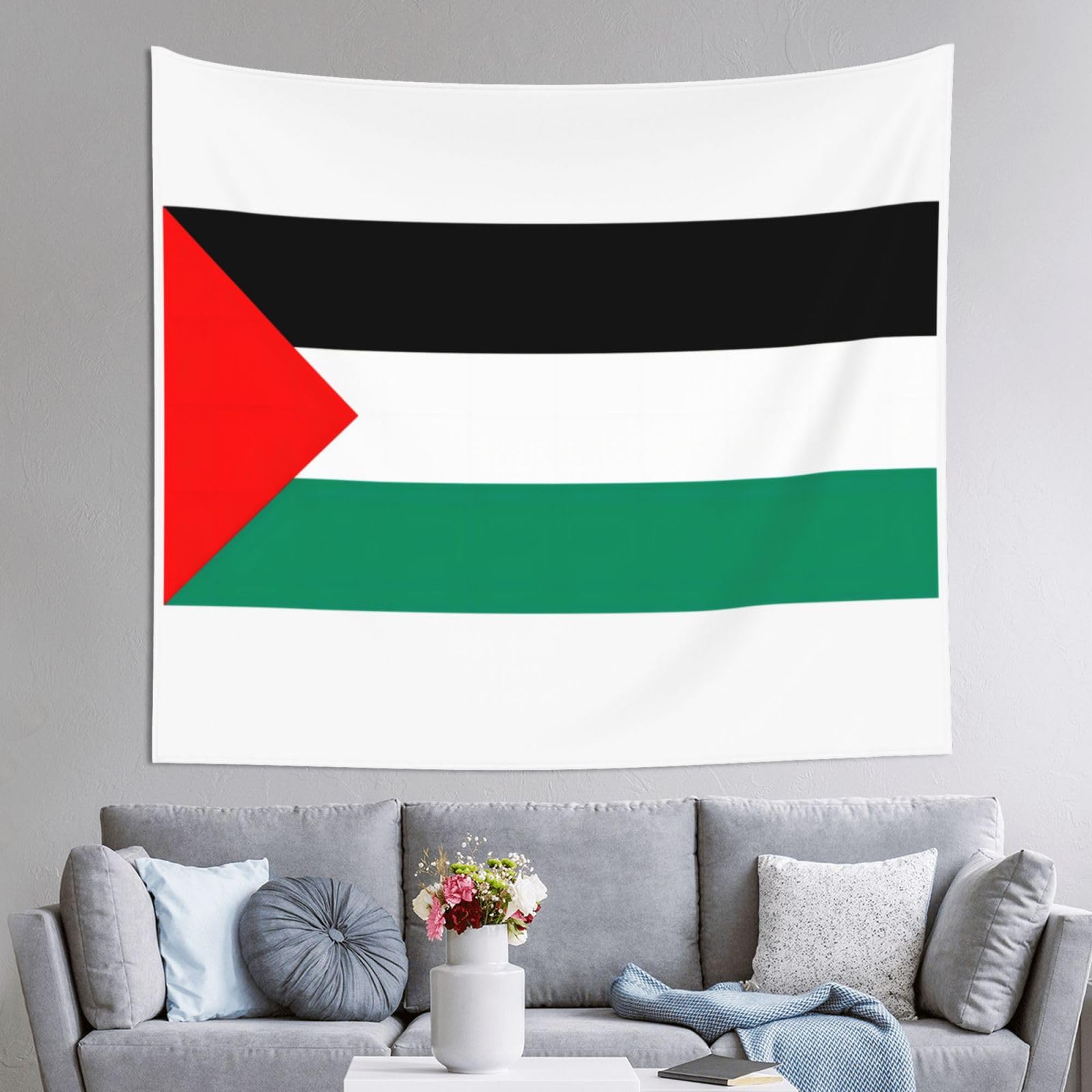 Tapiz de Palestina EdWal grande de 152 x 130 cm con estampado de alta nitidez 8
