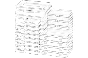 28 Pack Flat Plastic Storage Bins