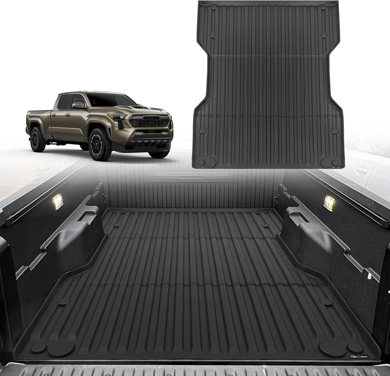 TripleAliners Truck Bed Mat Compatible with 2024 Toyota Tacoma ...