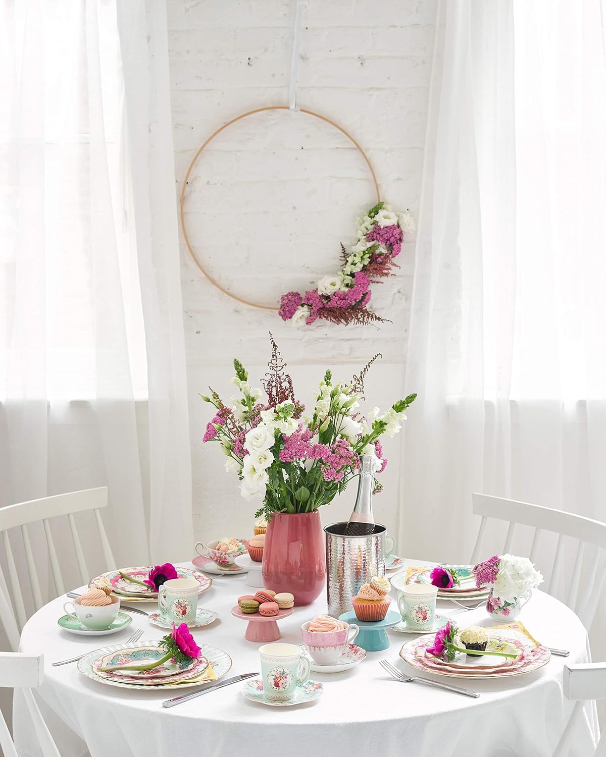 | 12x Disposable Vinta Floral Paper Plates | Disposable