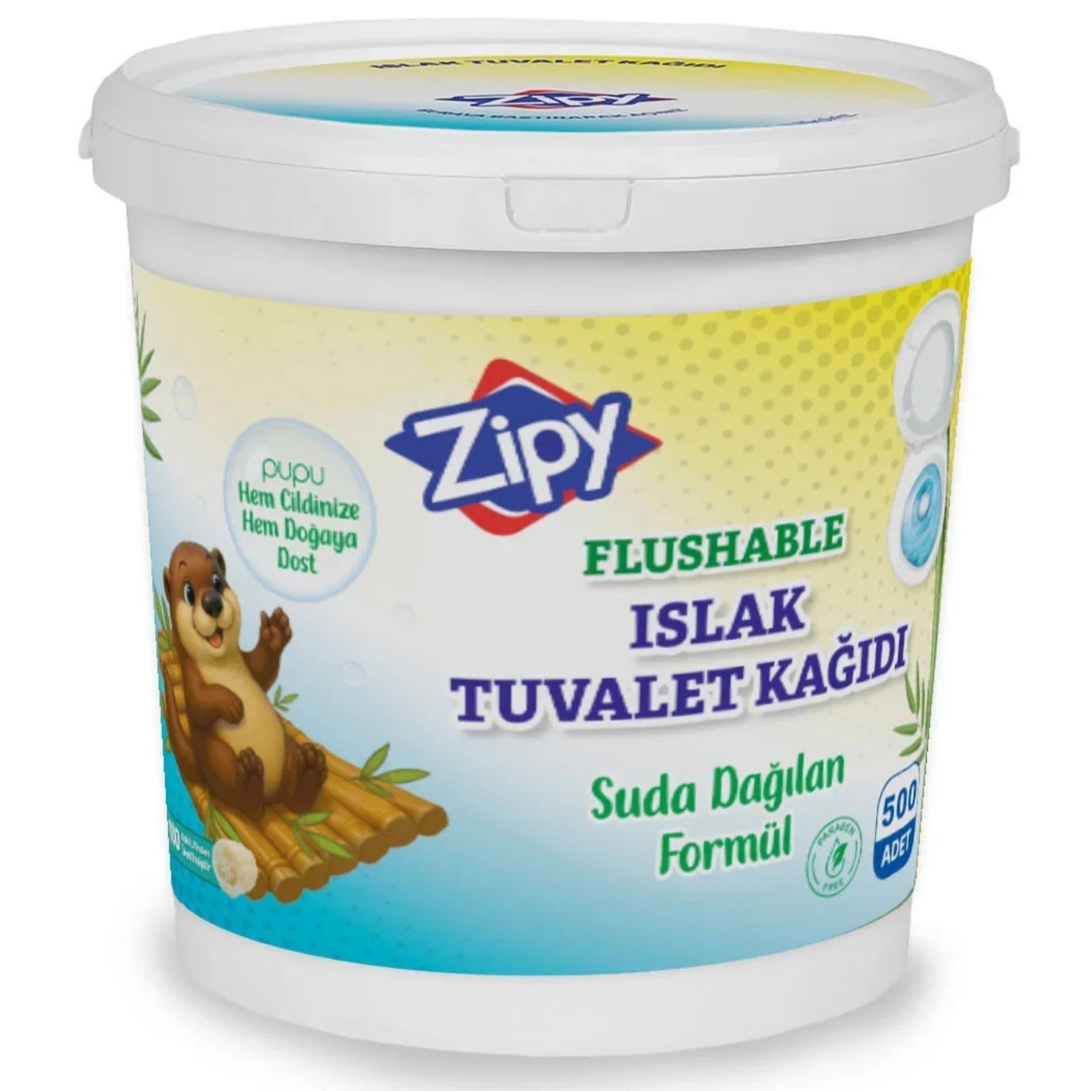 Zipy Islak Tuvalet Kağıdı, 500 Adet, Suda Çözünebilir, Aloe…