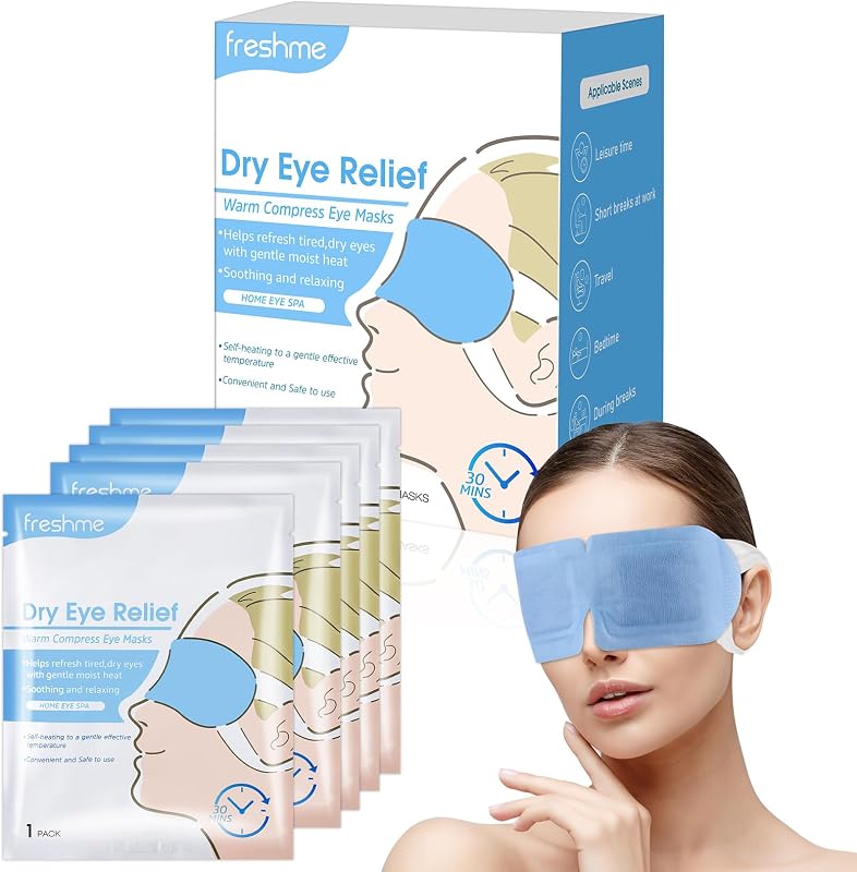 Máscara ocular térmica descartável FRESHME, pacote com 10