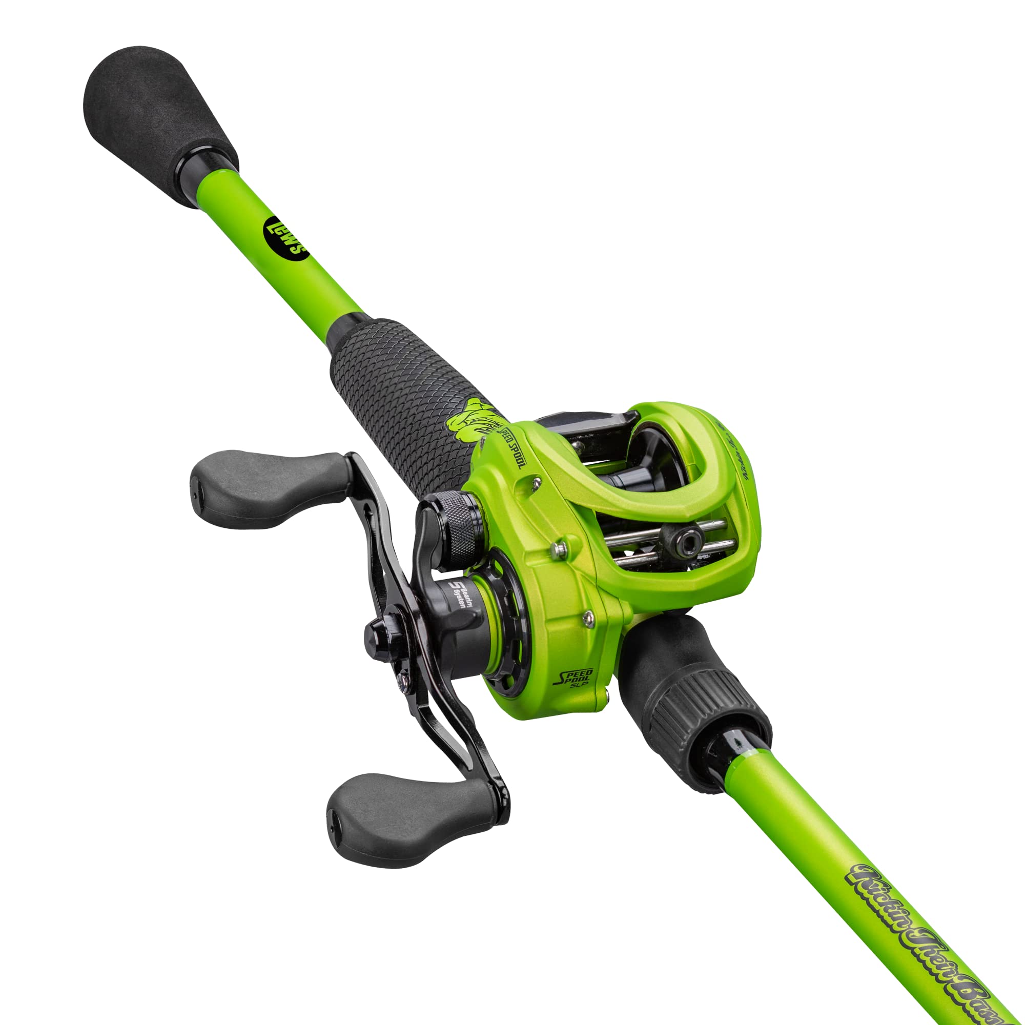 Lew's Kickin Their Bass Baitcast Reel and Fishing Rod Combo
