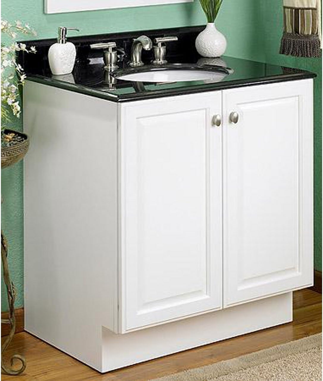 T-3122BA-1 Granite Top For Shaker/Windwood 30-inch Vessel Stand, Black Absolute