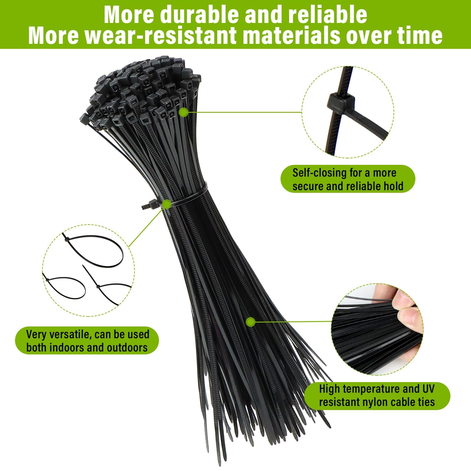 700 Pièces Collier De Serrage Plastique, Rilsan Noir Assortiment Serflex 100 150 200 250 300mm X 36mm Serre Cable Ties Nylon 700 Pièces Collier De Serrage Plastique, Rilsan Noir Assortiment Serflex 100 150 200 250 300mm X 36mm Serre Cable Ties Nylon