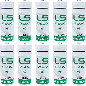 10pcs/Pack LS17500 3.6v Battery Replacement for LS17500 3600mAh Lithium Battery for Fleet Monitoring,CNC Machine Tools