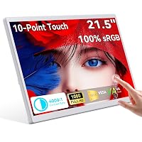 Monitor Touchscreen, 21.5 Pollici Schermo Computer 1080p con Supporto VESA