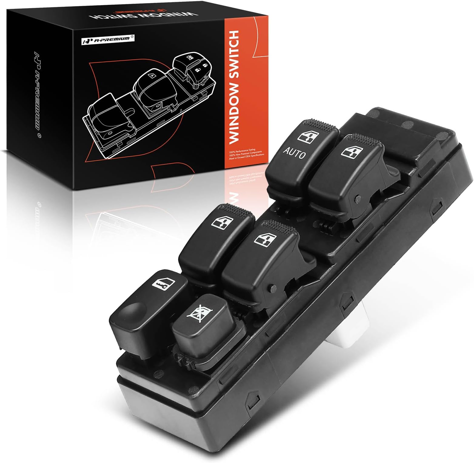 A-Premium Power Window Switch Car Spare Parts Compatible with Kia Spectra 2004 2005 2006 2007 2008 2009, Front Driver Side, Replace# 935702F200