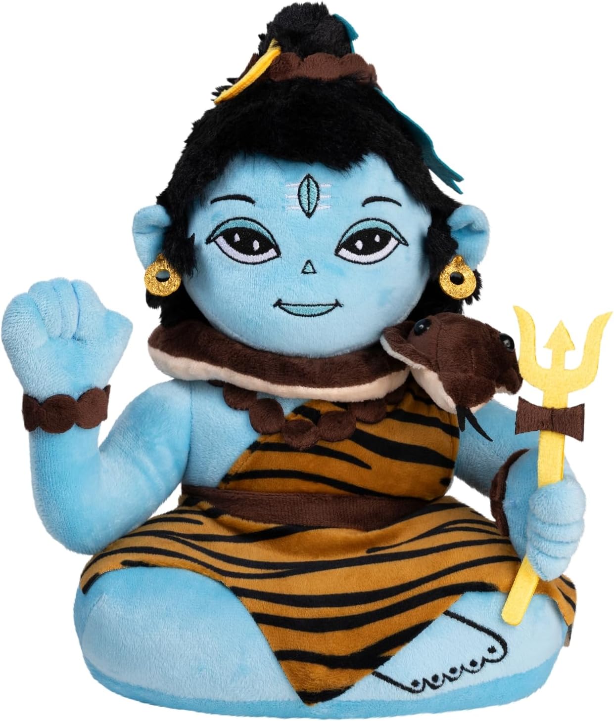 Panda's Box Mantra Chanting Baby Shiva (11 Inches) | Musical Soft Plush Toy | Best Gift for Infants, Toddlers & Babies