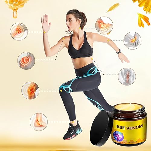 Miniatura 4 de Bee Venom Relief Bone Healing Cream, crema profesional de veneno de abeja, rodilla, manos, cuello, pies, para todo tipo de piel (2 botellas)