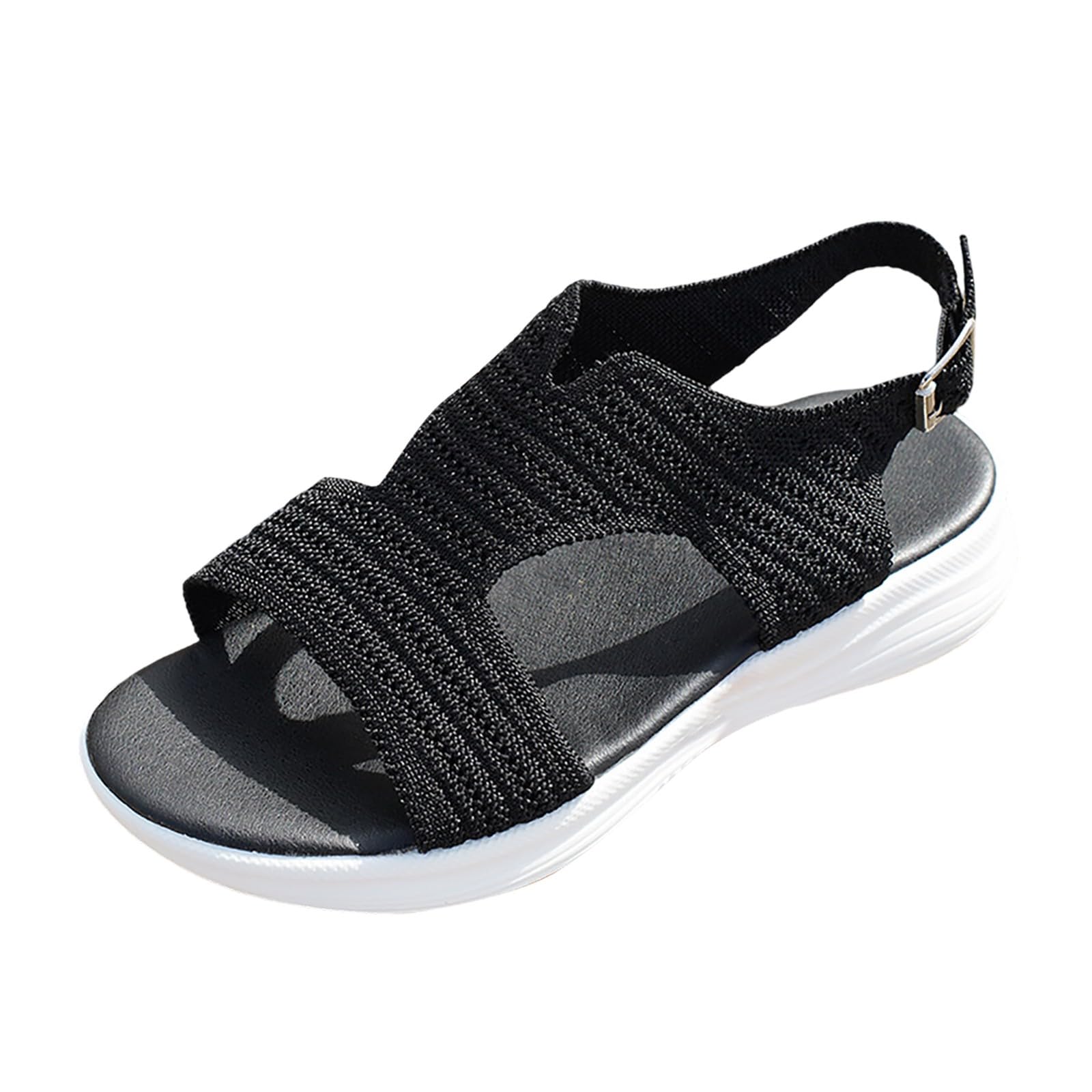 Chaussures décontractées bout ouvert et plateforme marche randonnée - 8