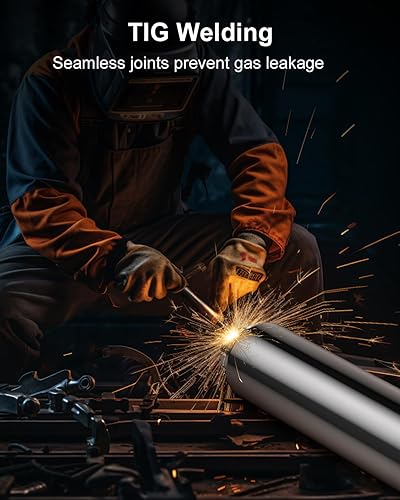 Vista 7 de JY PERFORMANCE Silenciador de Escape Diésel de Entrada de 4 Pulgadas con Abrazadera - Cuerpo de 7" x 24" - OAL de 30" - Paso Directo - Acero