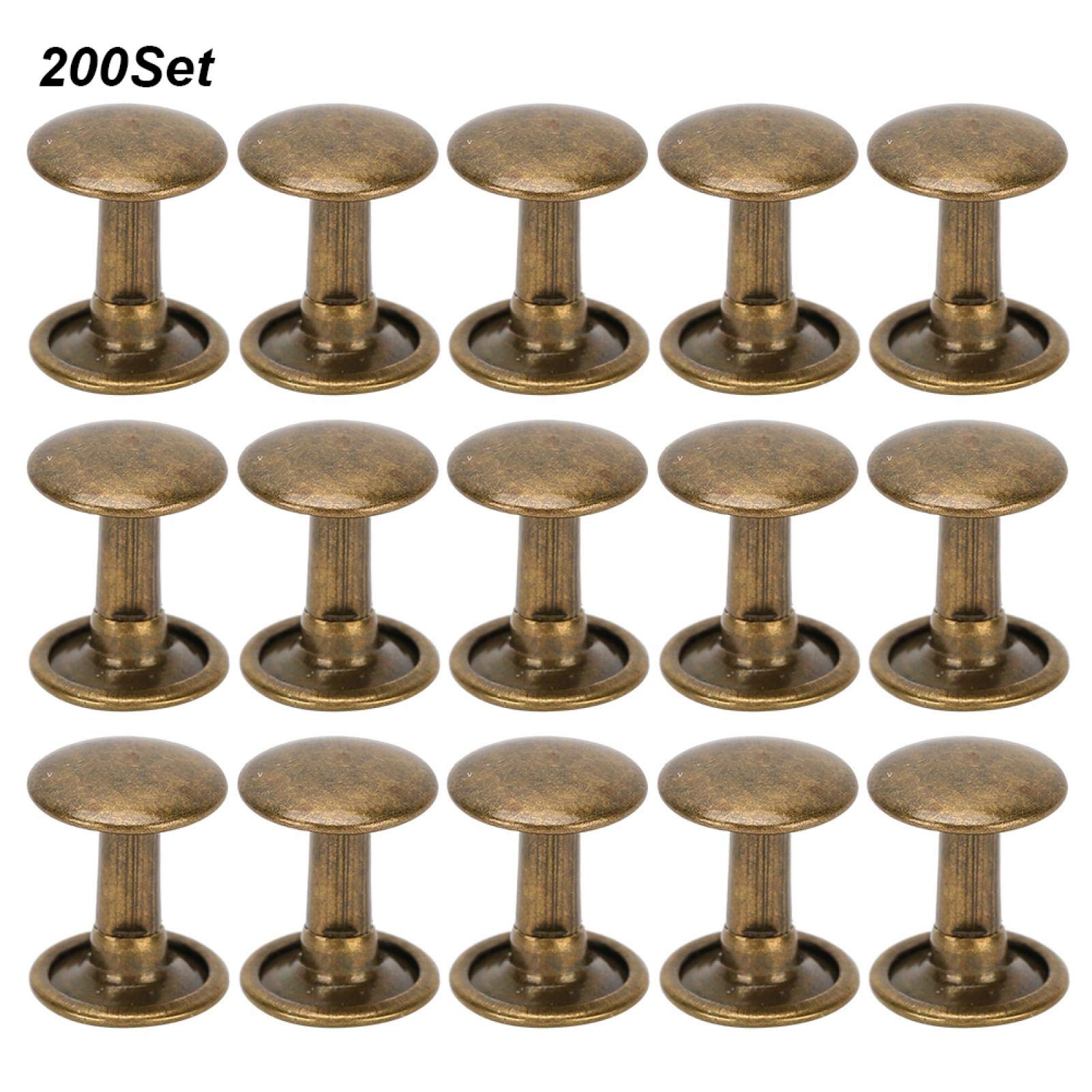 E Jeans 50 Set Bottoni Automatici In Ottone 10mm, O 15mm