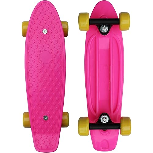 SK8MEMO Mini Skateboard, Mini Cruiser Skateboard for Beginners