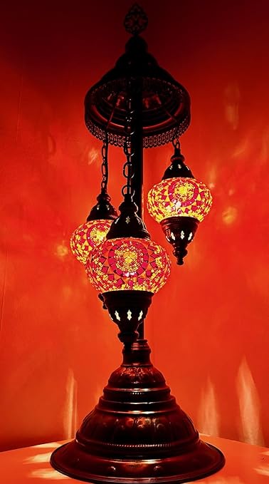 Samarkand - Lights Mozaïeklamp mozaïek - vloerlamp M tafellamp staande lamp oosterse lamp oranje ster / Samarkand Lichten photo 2