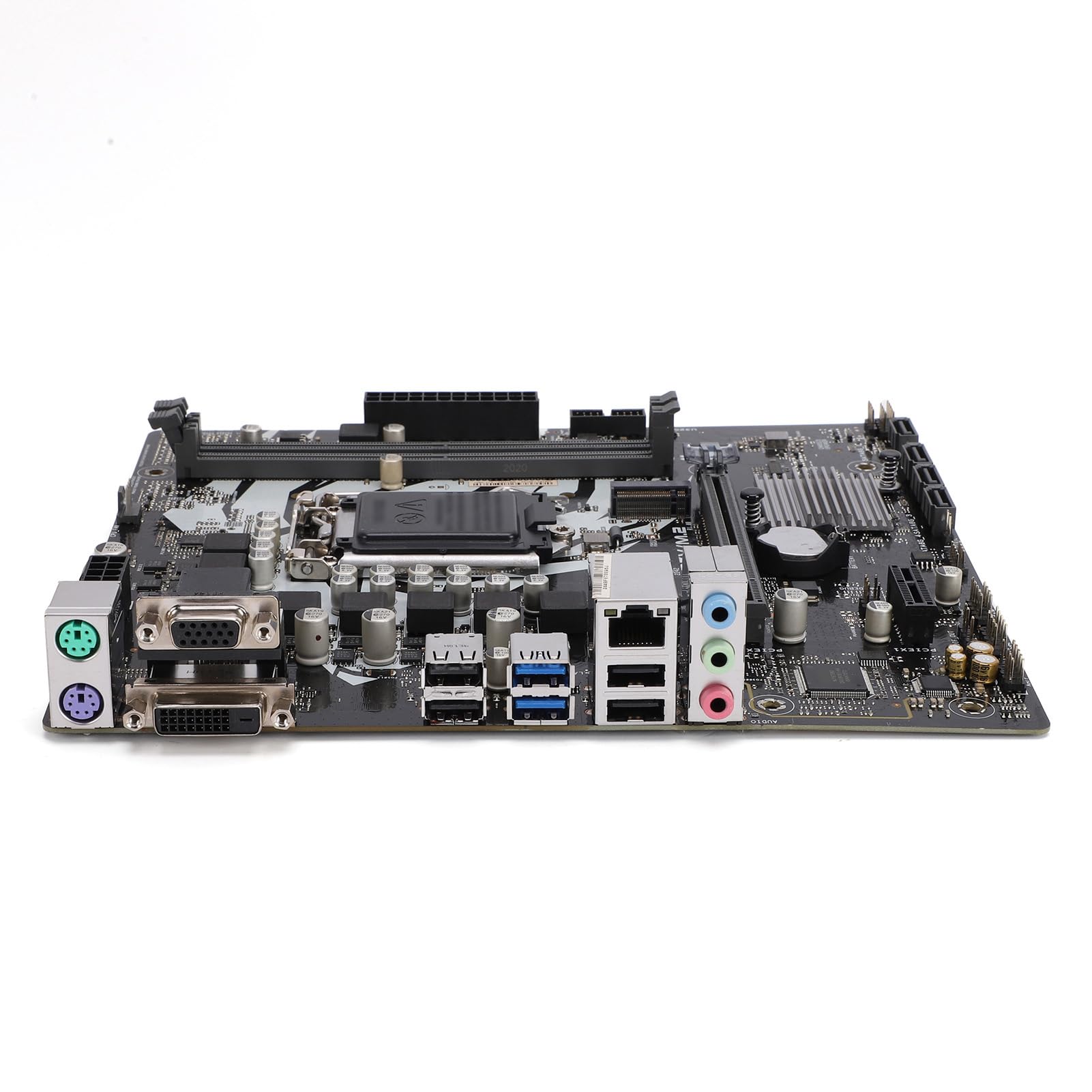 Placa Base para Computadora, Zócalo LGA 1200 Core de 10.a Generación Compatible con 2 Ranuras DIMM DDR4 hasta 64 GB de RAM Placa Base de Escritorio, ATX con Ranura SSD M.2 NVMe PCIe 3.0 para