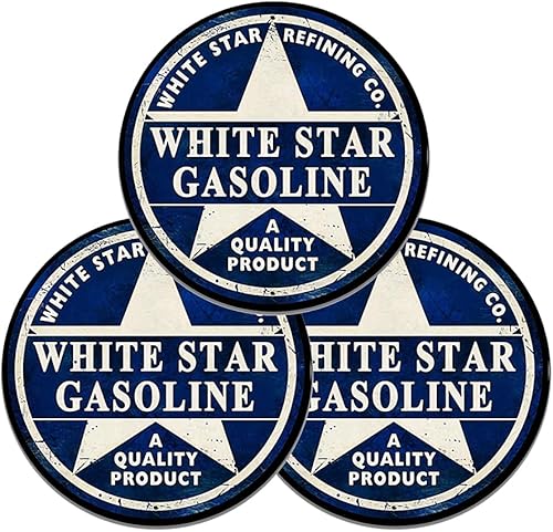 Miniatura 274 de Brotherhood Letrero de gas vintage de reproducción de letreros de metal vintage, letrero redondo de metal para garaje y hogar, 8 pulgadas de Nourse