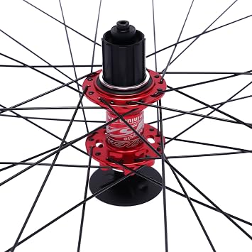 27.5 Inch Mountain Bike Wheelset, Disc Brake MTB Wheelset with Quick Release, Aluminum Alloy Front Rear Bicycle Wheel Set Compatible with 7/8/9/10/11/12 Speed Cassette