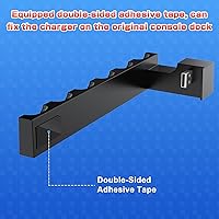 Vista 4 de Switch Charging Dock for Joycons - Charge for 6 Joycons Simultaneously - OLED Model Compatible - Switch Controller Charger Station with LED