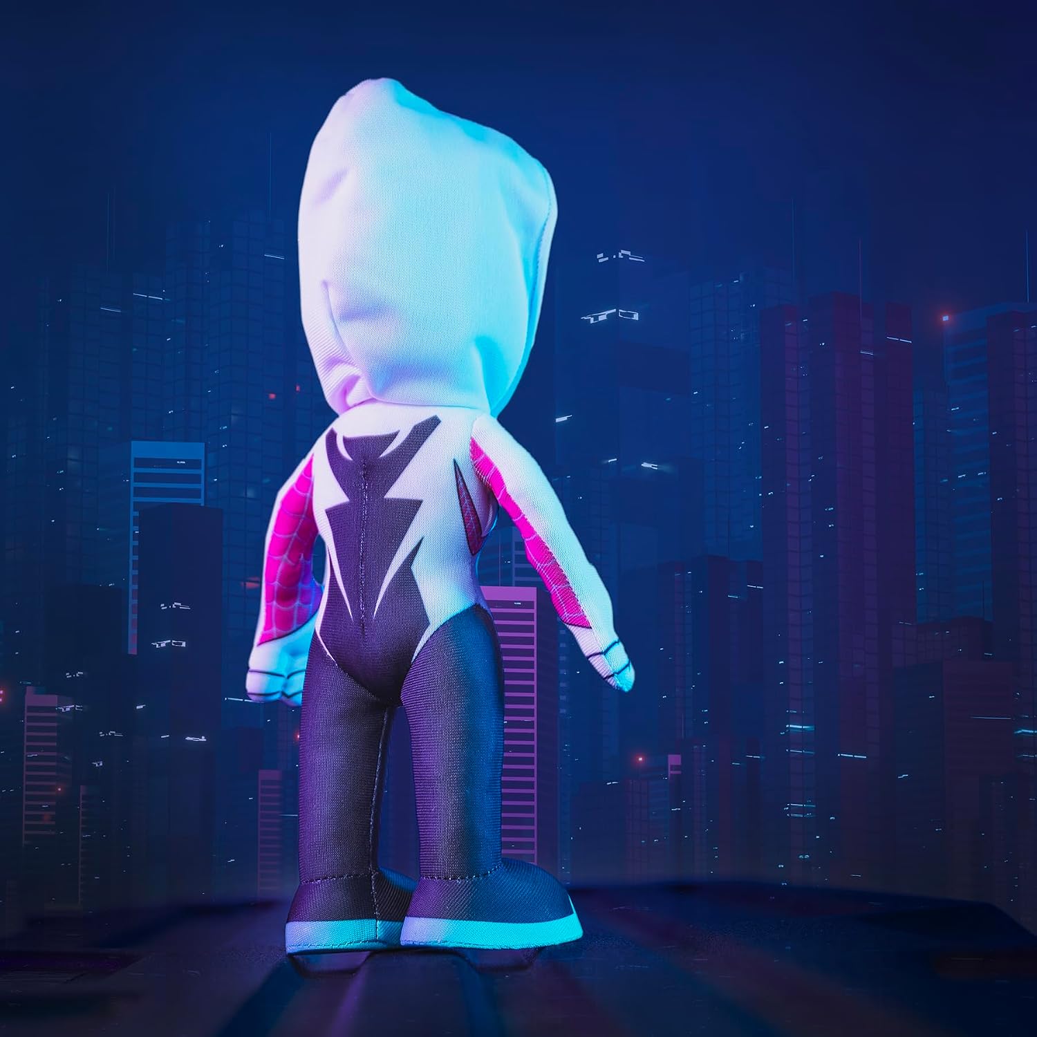 Bleacher Creatures Marvel Ghost Spider (Spider-Gwen) 10" Plush Figure - Superhero for Play or Display