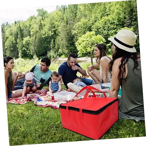 Miniatura 6 de Mobestech 2 bolsas de aislamiento para decoración de tartas, organizador de bolsas de compras, decoración al aire libre, bolsas aisladas para pizza,