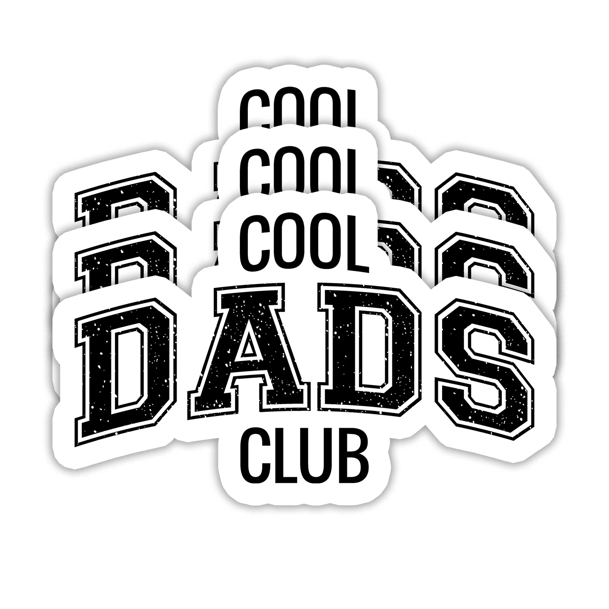 (3PCS) Cool Dads Club Stickers – Funny Vinyl Decals for Dad, Papa, Father – Waterproof Stickers for Laptop, Tumbler, Water Bottle, Scrapbook – Father’