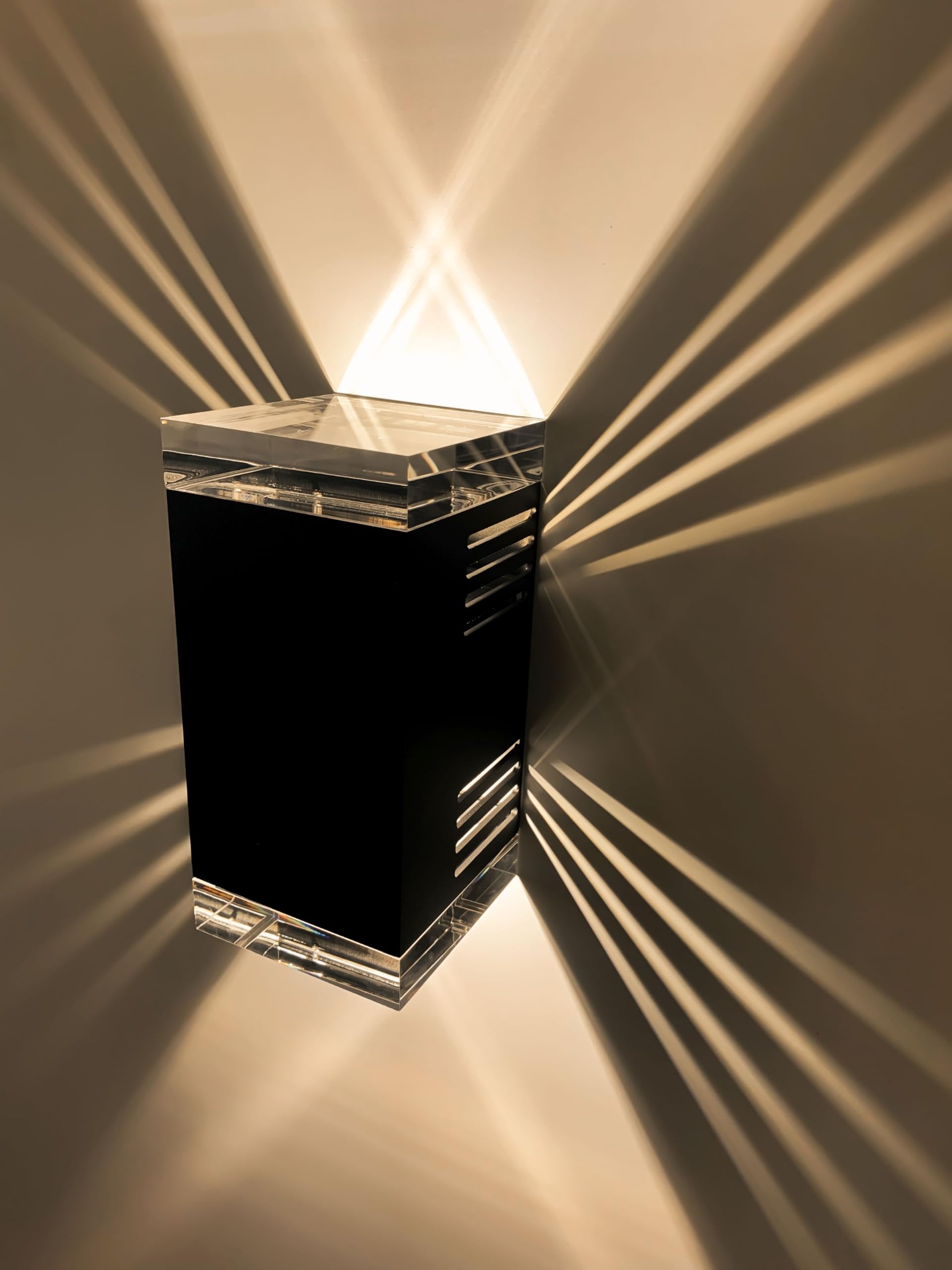 Lampa ścienna ShineLED – pośrednie oświetlenie zewnętrzne – ściemniana lampa ścienna do użytku wewnątrz i na zewnątrz – 12 W – barwa światła ciepła biel
