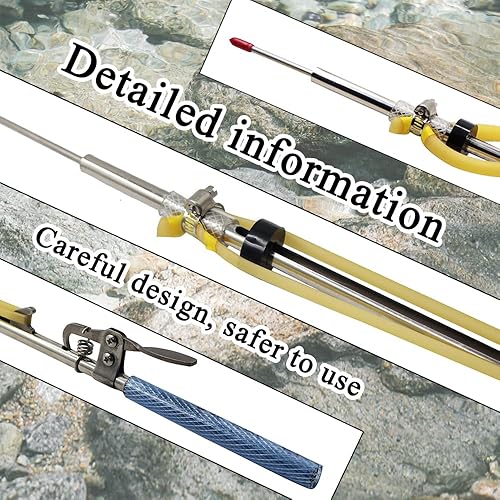 Miniatura 6 de SUFFUSE Arpón ligero resistente a la corrosión, pesca con lanza, equipo de arpón para cangrejos, arpón especialmente diseñado para pesca de peces,