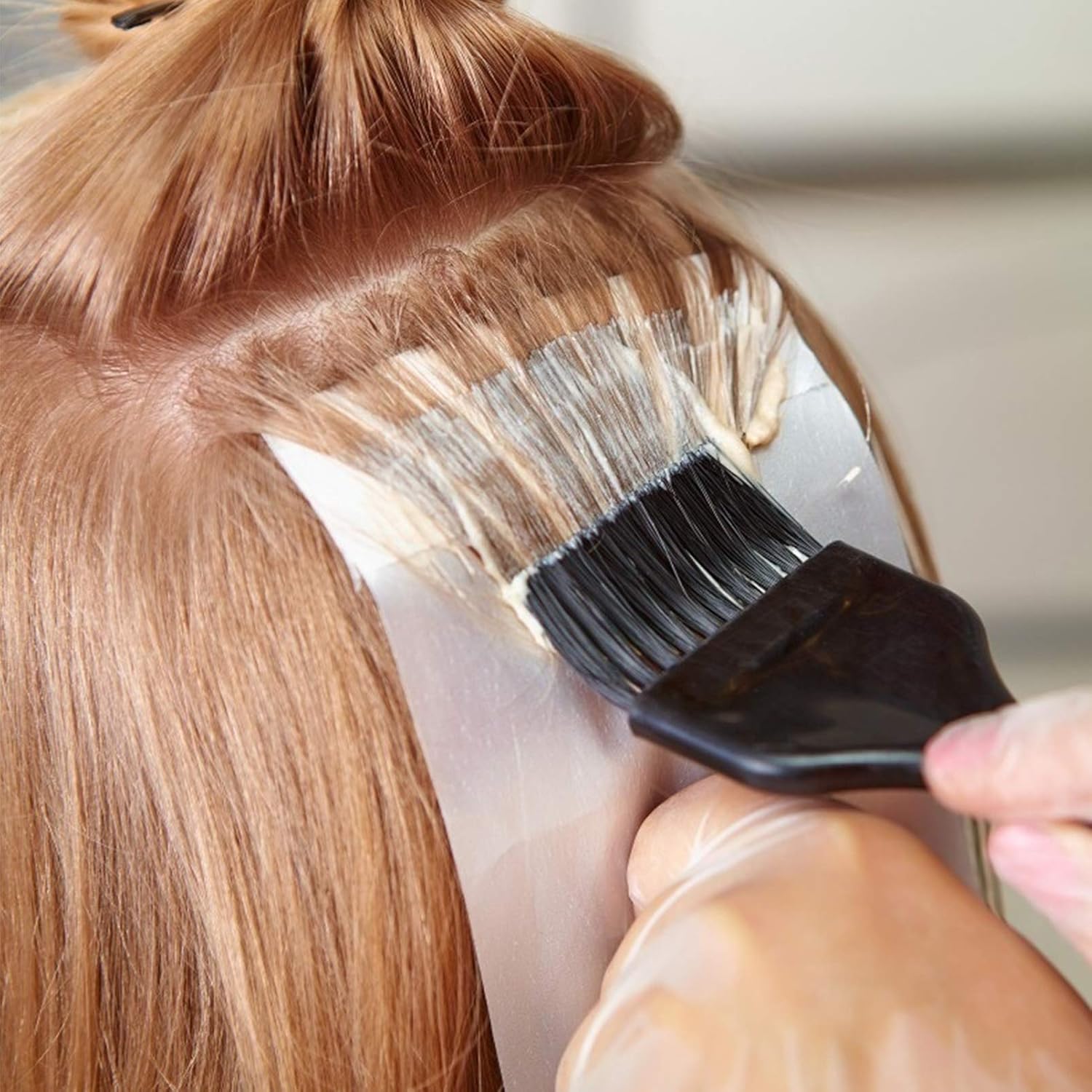 SOLUSTRE 200 Sheets Hair Dye Strips Coloring Paper for Hair Bleach Hair Wrap Paper Sheets for Home Barber Shop Hair Styling Highlighting Tools 30x9. 7x0. 1cm : Beauty & Personal Care