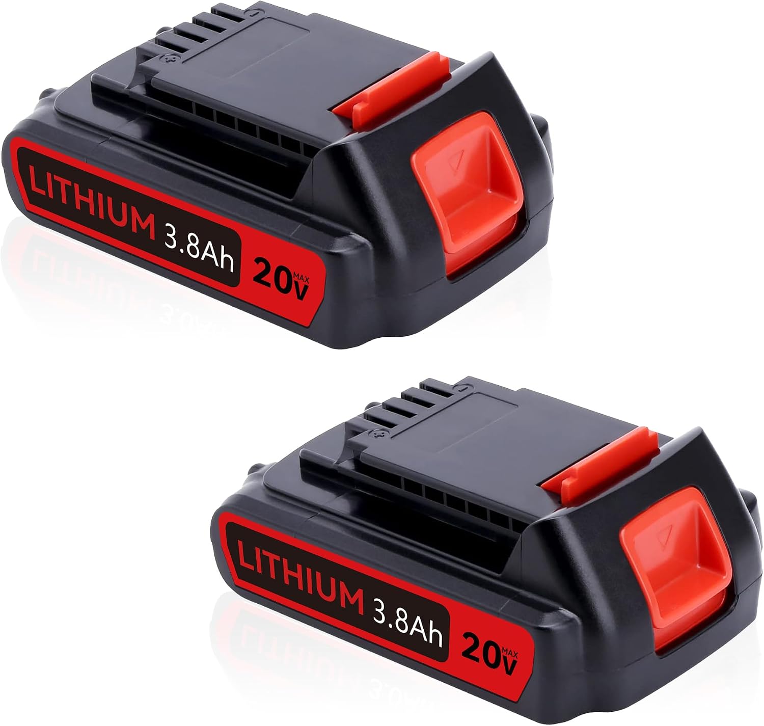 VANON 2 Pack LBXR20 20V 3.8Ah Lithium Replacement Battery for Black and Decker 20V Battery LB20 LBX20 LST220 LBXR2020-OPE LBXR20B-2 LB2X4020 Battery Cordless Power Tools