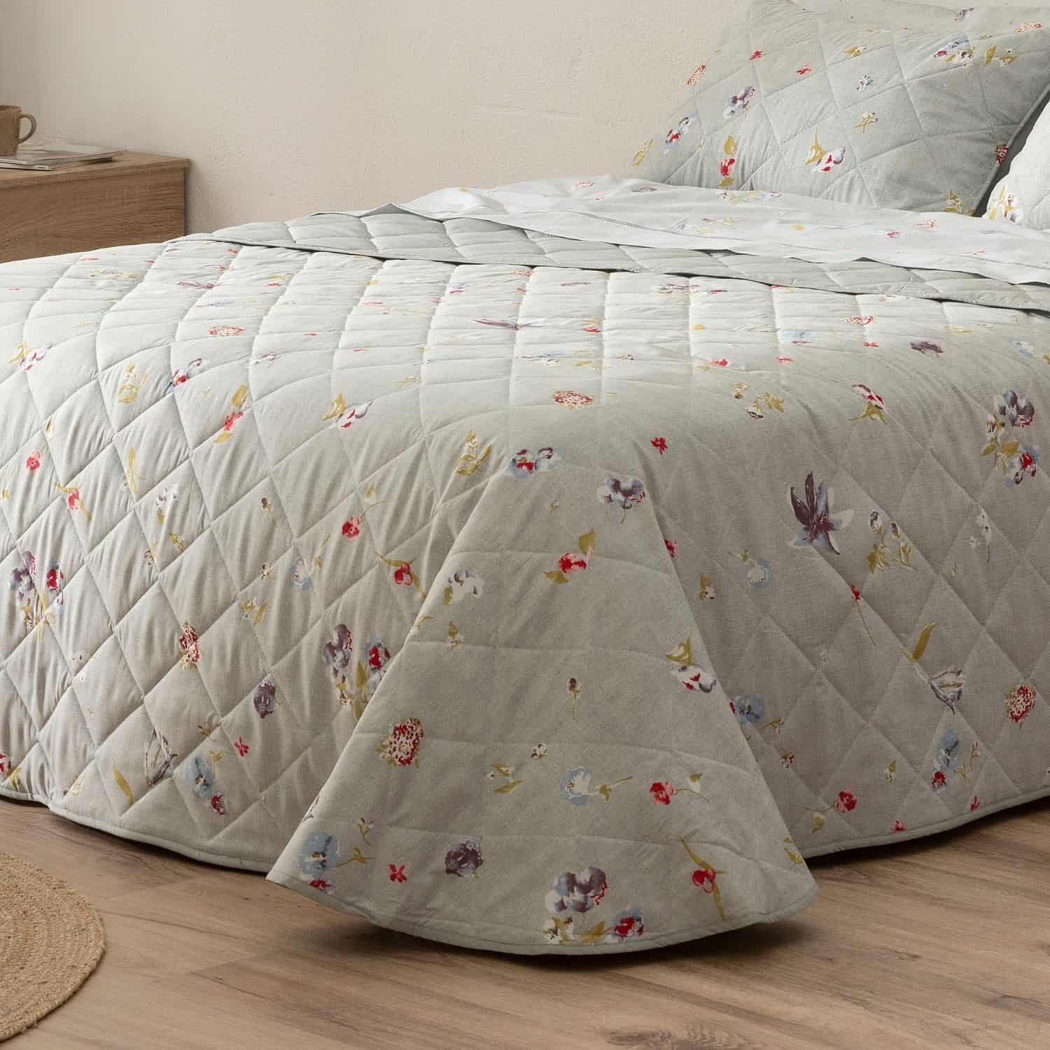 Burrito Blanco | Colchas Boutí | Cama de 150 a 160cm. (+Medidas Disponibles) | Diseño 629 | Color Gris (150-160x190/200cm.)