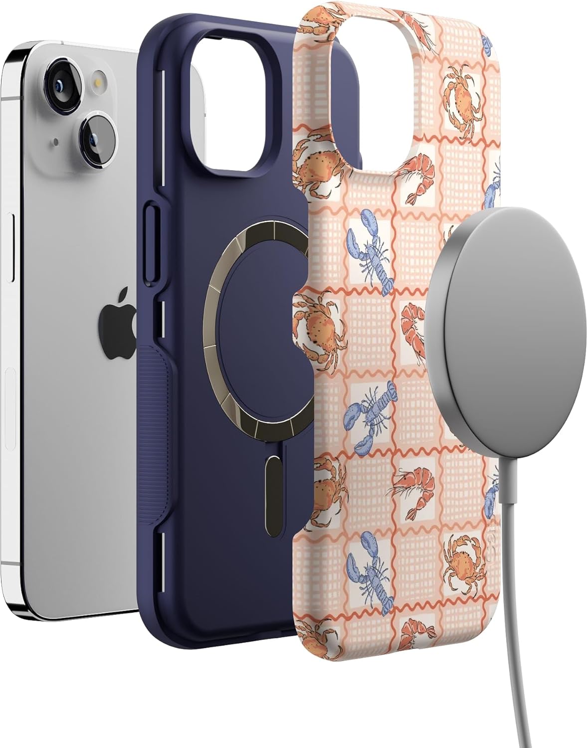 Casely iPhone 14 Case | On The Cape | Coastal Summer | Bold Protective Design | Compatible with MagSafe