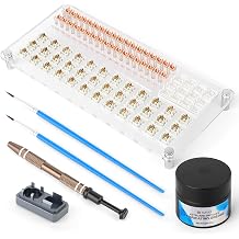 36 Switches Acrylic Lube Station for Keyboard Switch,0.53oz/15g Lube Grease for Switches Lubing,Cherry Gateron Switch Opener