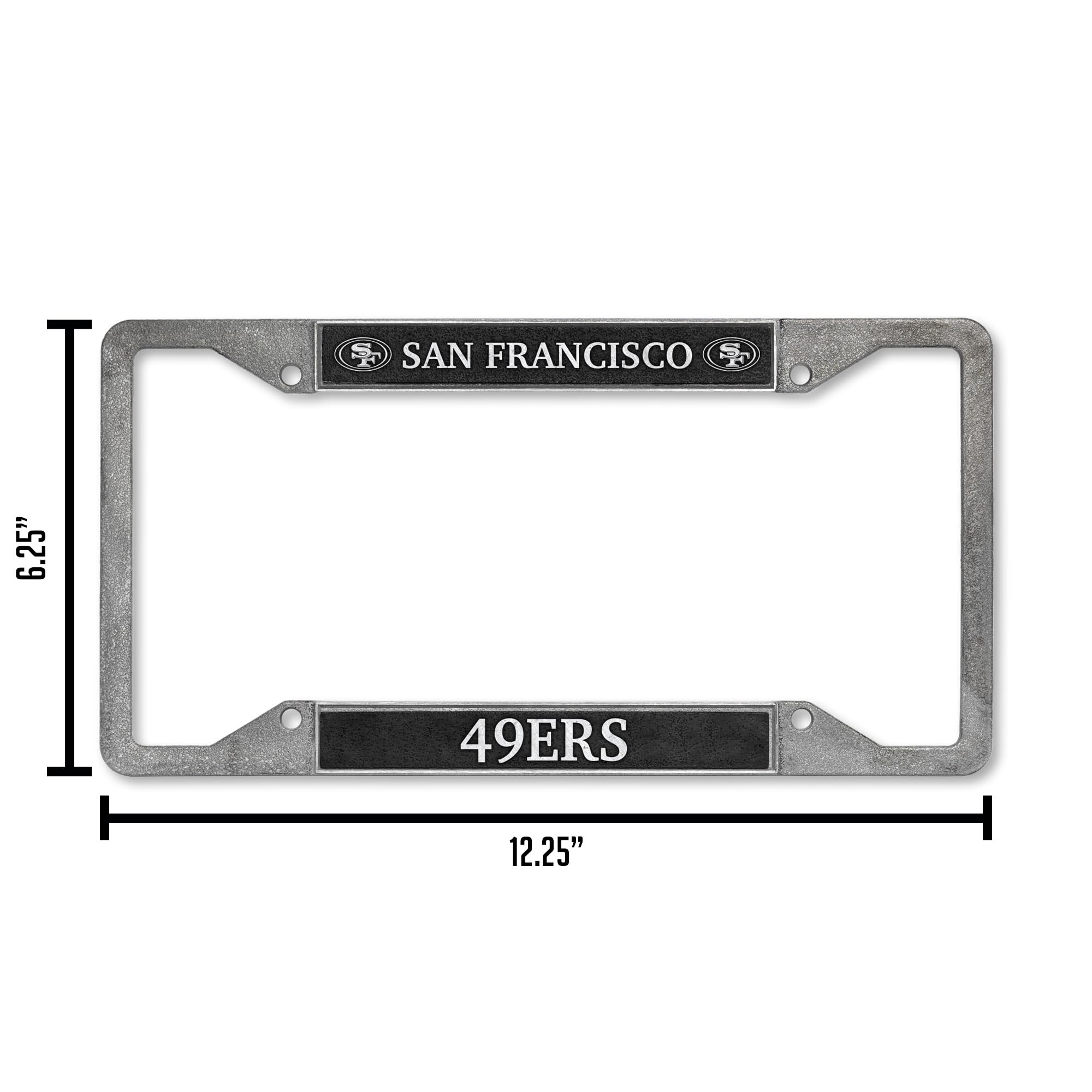 Rico Industries NFL Football San Francisco 49ers Pewter License