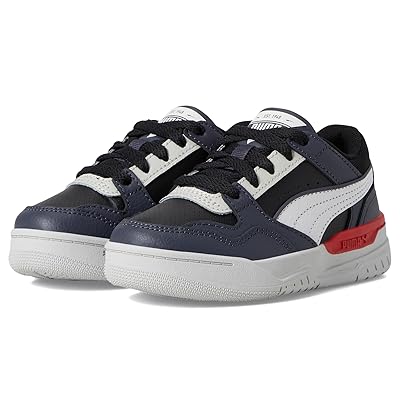 PUMA Kids Rebound Layup Lo (Little Kid) Kids Shoes Galactic Gray/Puma White/Puma Black/Glacial Gray