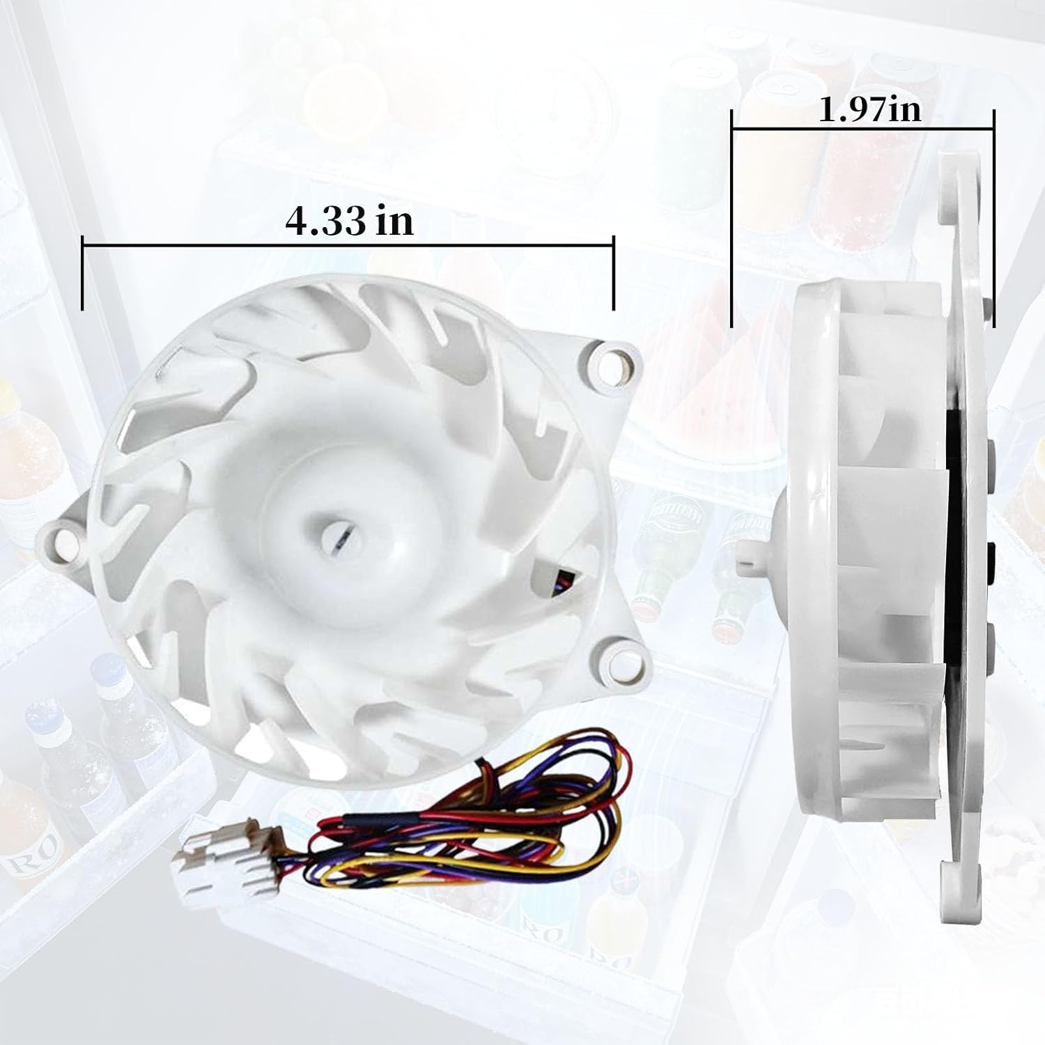 EAU64824805 Evaporator Fan Motor for LG Refrigerator | Replacement for LG fridge/freezer. 12V 1A, fits Z40E12MS1A0-57K06A. Durable, efficient, quiet