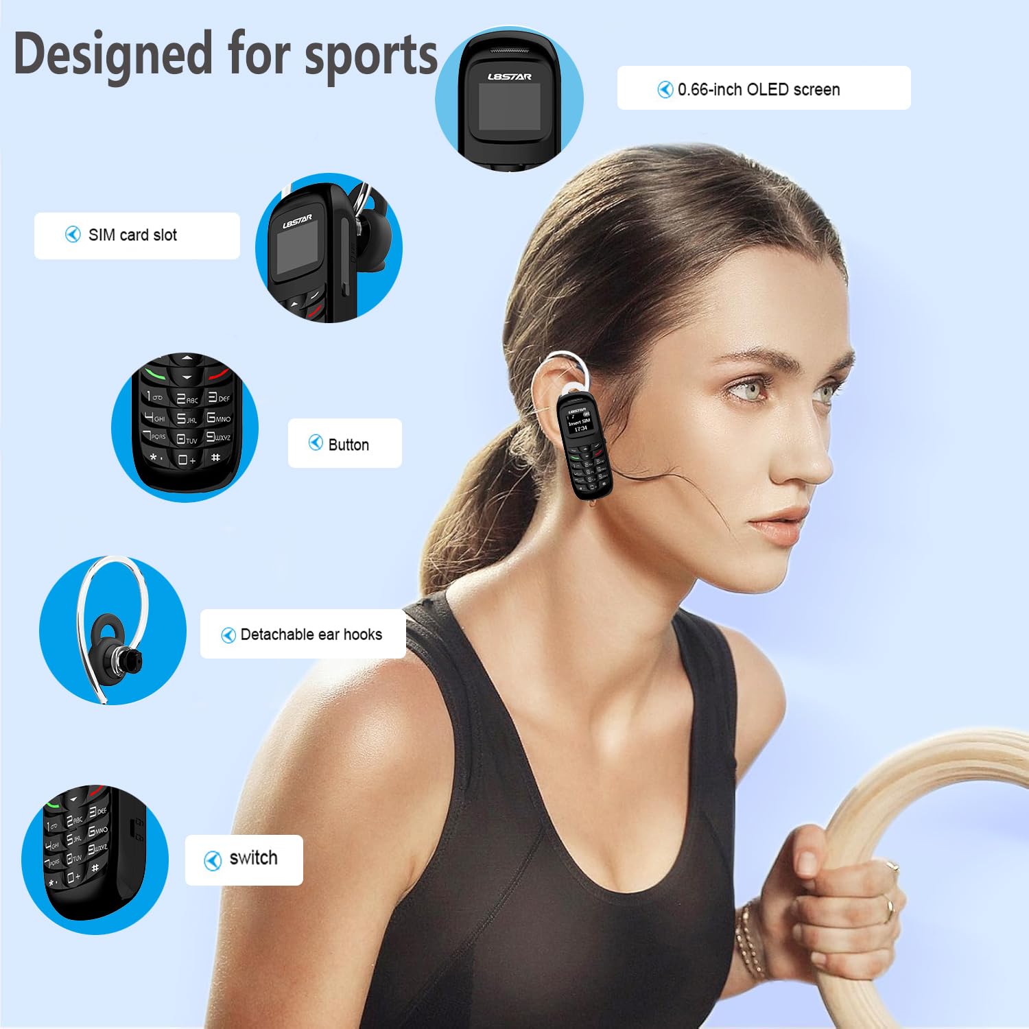 Amazon.com: Longben Tiny Mini Mobile Phone L8Star BM70 Bluetooth