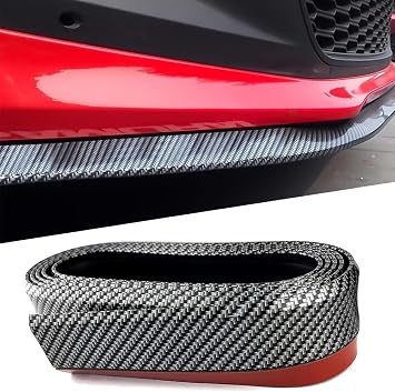 2.5M/8.2ft Front Lip Spoiler for Mazda CX-30 CX30 2020-2025, Rubber Skirt Protector Body Trim, Side Skirt Protector Cover Body Kits Spoiler,Carbon Fiber