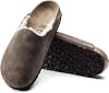 Birkenstock Amsterdam Shearling-Lined Suede Premium Clogs - Cozy and Stylish Winter Comfort