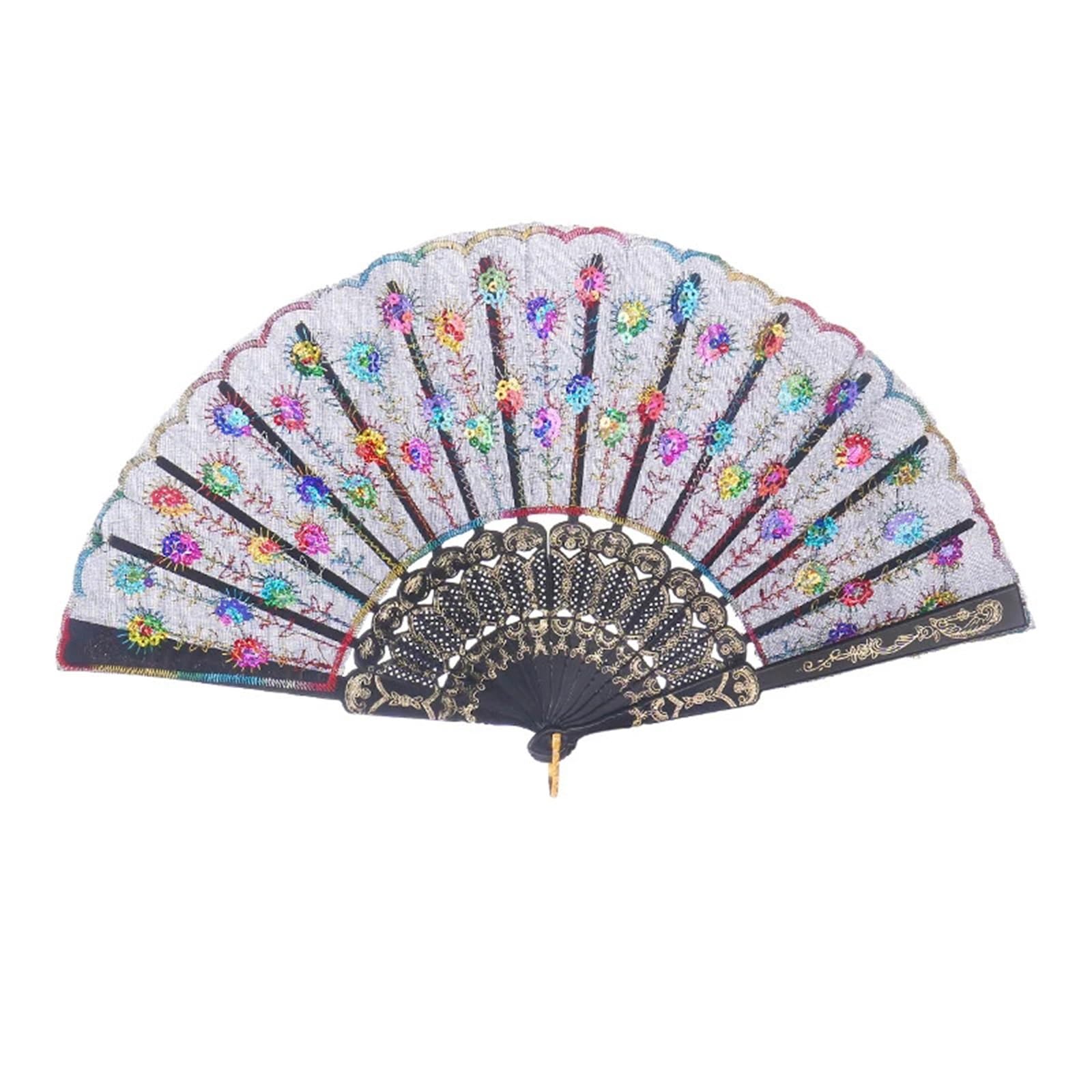 Dcuipg Color1 Folding Hand Fan For Party