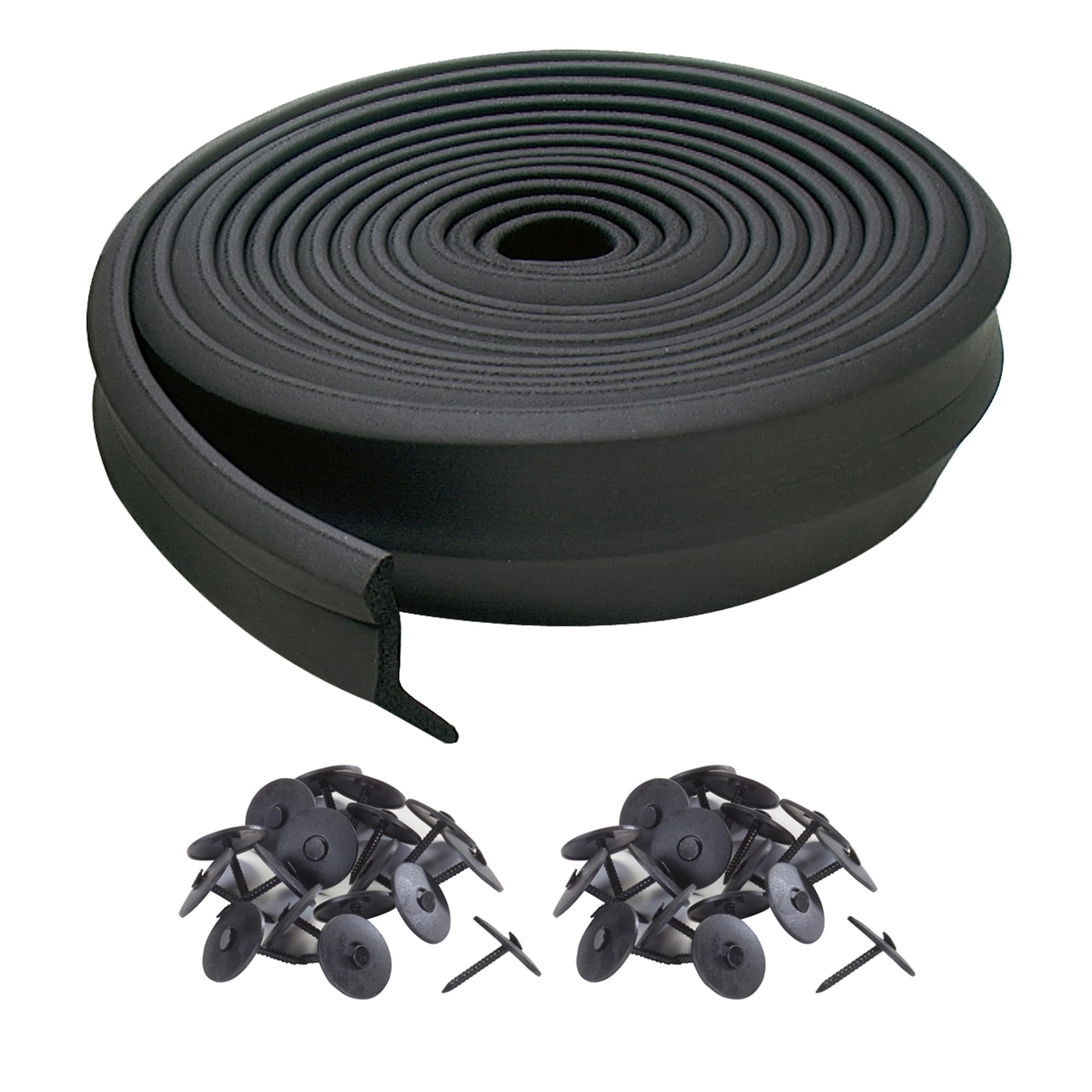 M-D Building Products 3749 Caoutchouc bas de porte de garage Noir 16 pieds