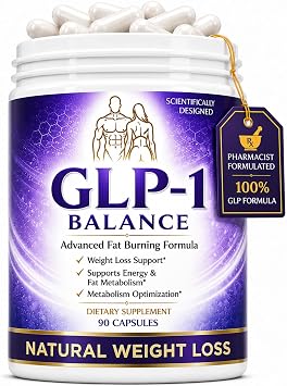 GLP-1 Weight Loss Supplement & Gut Health w/Apple Cider Vinegar, Akkermansia Carb Blocker for Men & Women 90 Veg Capsules