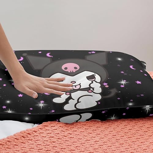 Miniatura 4 de Juego de ropa de cama con funda de edredón impresa en 3D, juego de edredón ligero de 3 piezas para niños y niñas (individual)