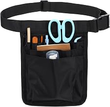 Waiter Waist Pouch, Restaurant Waiter Waist Organizer with Adjustable Belt, Utility Money Bag, Waiter Apron Storage Bag for Restaurants, Hotels