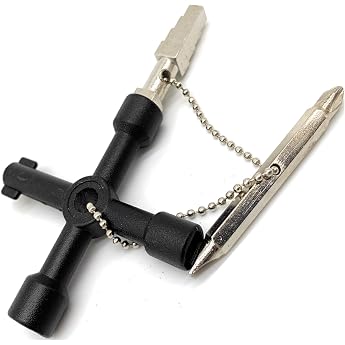 H fftech Universal Key Universal Switch Box Key Janitorial Key Multifunctional Key Control Cabinet Key Square Key Triangle Key Heating Key