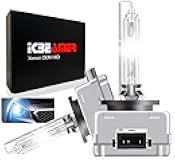ICBEAMER 10000K D1R D1C D1S Xenon HID | Direct Replacement | Replace OEM Factory Headlight Low Beam Light Bulbs | [Color: Blue]