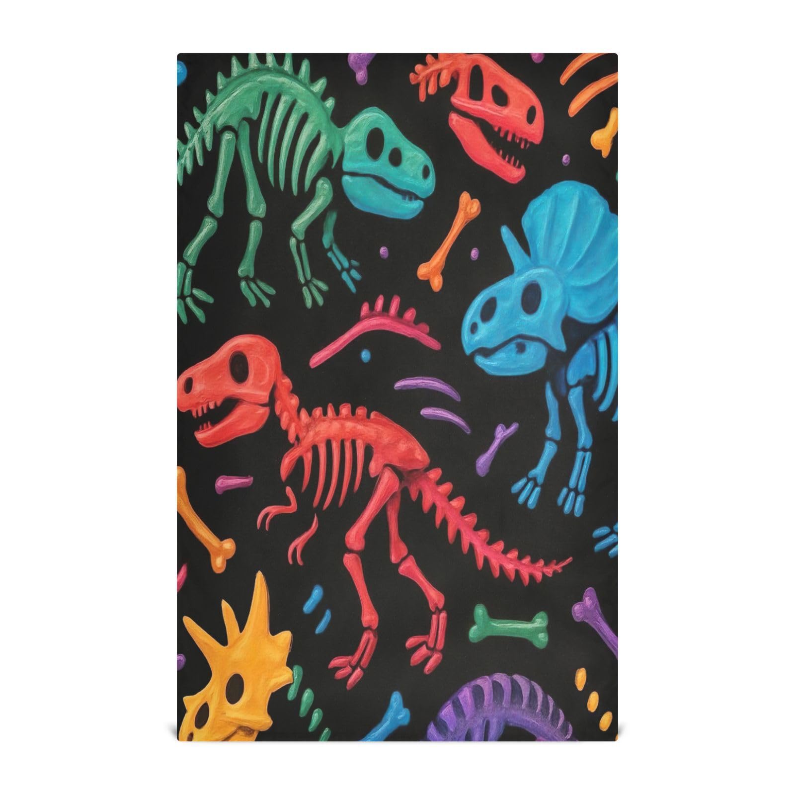 Paños de secado GAIREG con esqueletos de dinosaurios, toallas coloridas de cocina