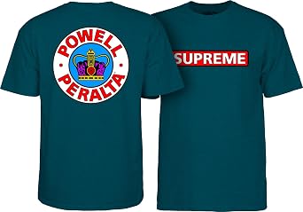 Powell Peralta Supreme T-Shirt - Midnight Teal - LG