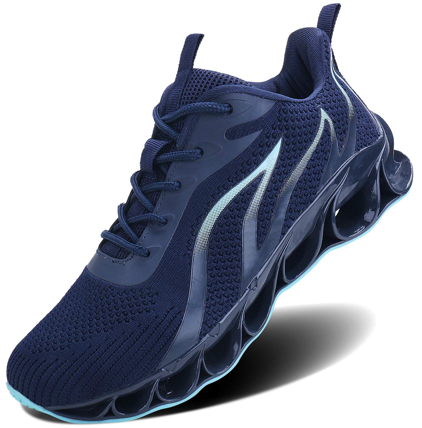 Mens Breathable Walking Tennis Running Shoes Blade Slip on Casual Fashion  Sneakers